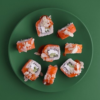 Зодиак с лососем и соусом манго 8 шт.